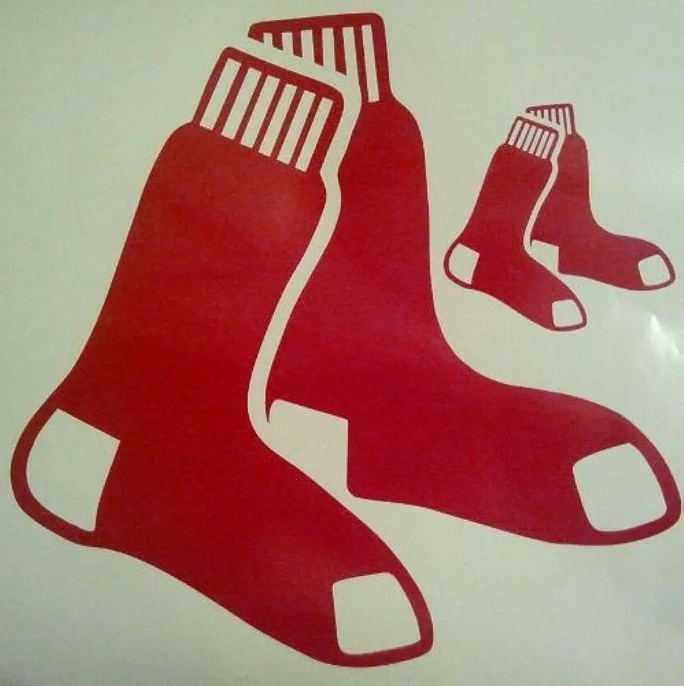 Boston Redsox Baseball Cornhole Decals - 2 Cornhole Decals Free Circles - Creations Unlimited