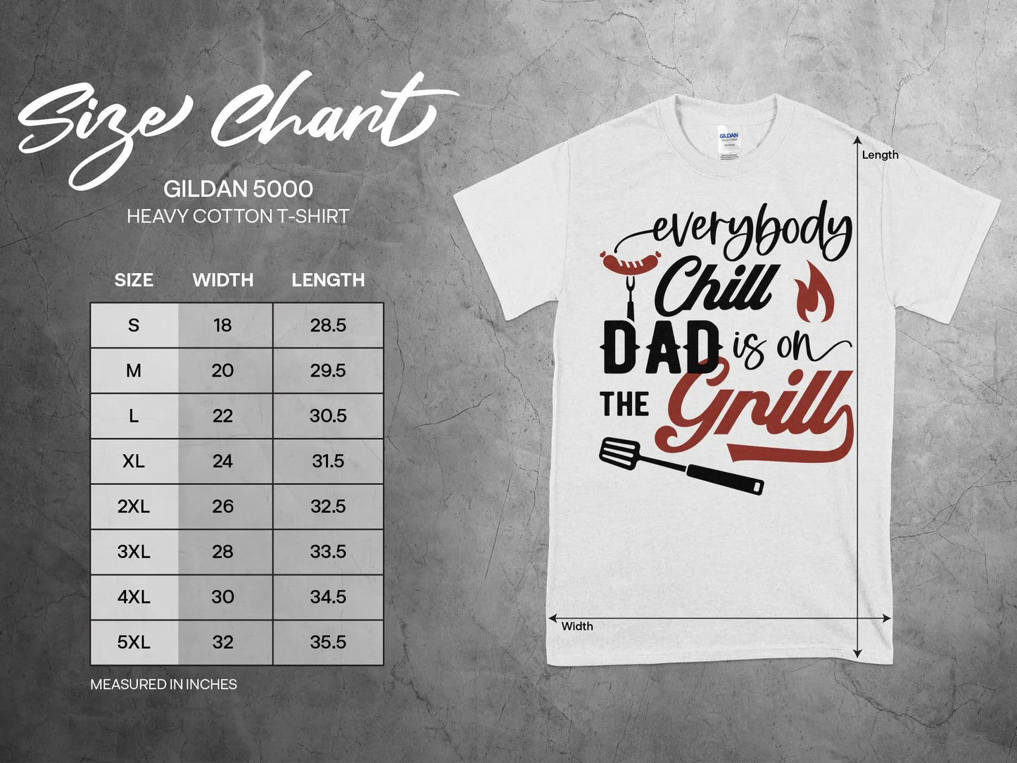Everybody Chill Funny Apparel Tee Shirt BBQ Wear Great for Your BBQ Cookouts - Creations Unlimited