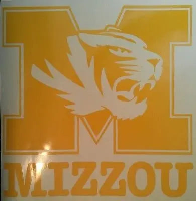 Mizzou Tigers Yellow/Gold Cornhole Decals - 2 Cornhole Decals Creations Unlimited