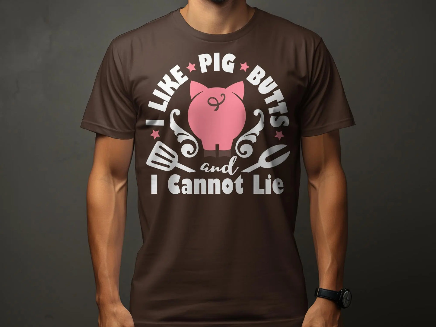 I Like Pig Butts high-quality BBQ outdoor cooking tee-shirt - Creations Unlimited