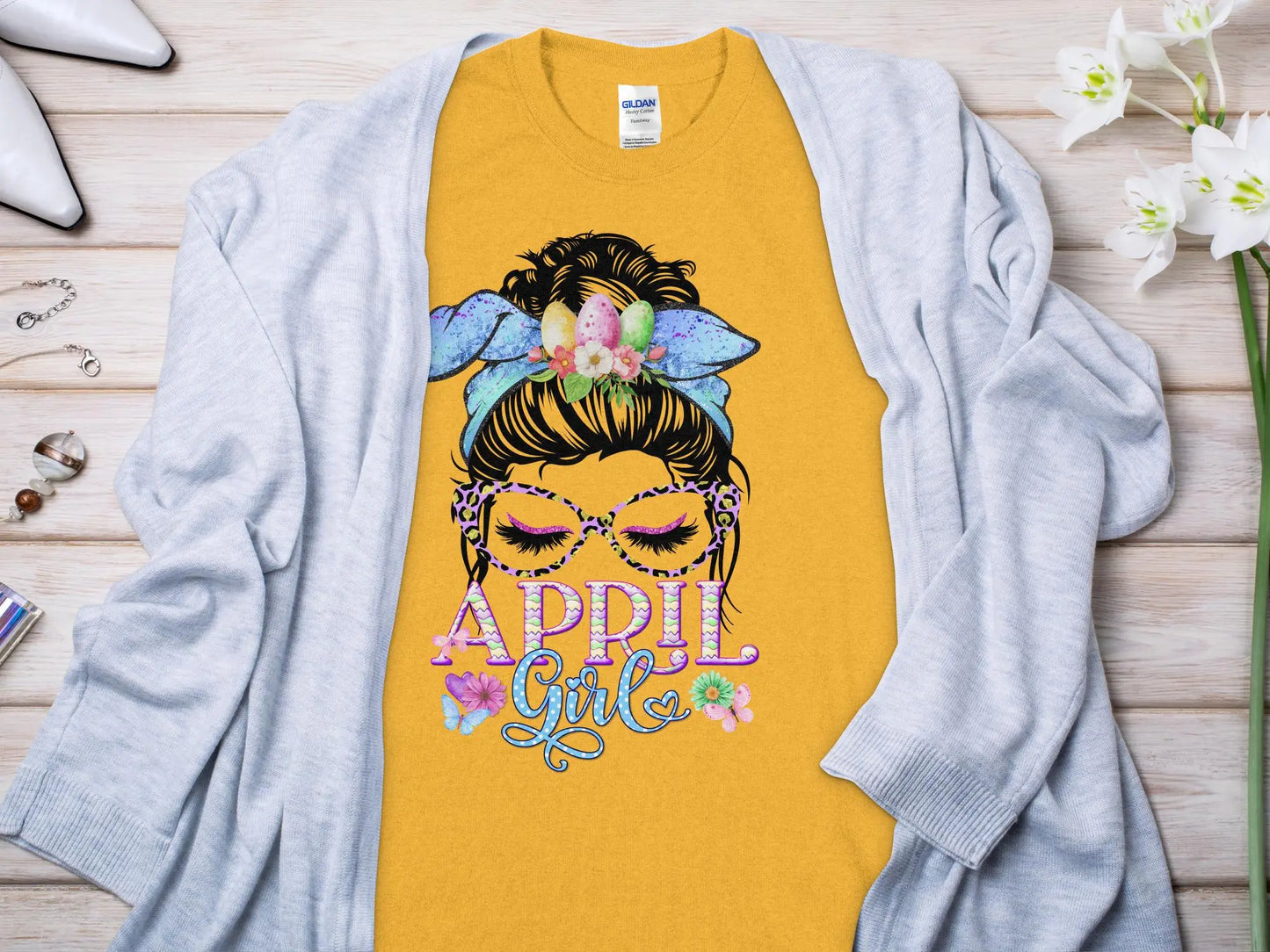 May Girl Birthday T- Makes a Great Gift Quality T- All Sizes and Colors Quality Gilden Tee - Creations Unlimited