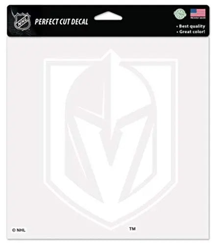 NHL Las Vegas Golden Knights Logo 4" x 4" inch Outdoor White Decal WinCraft