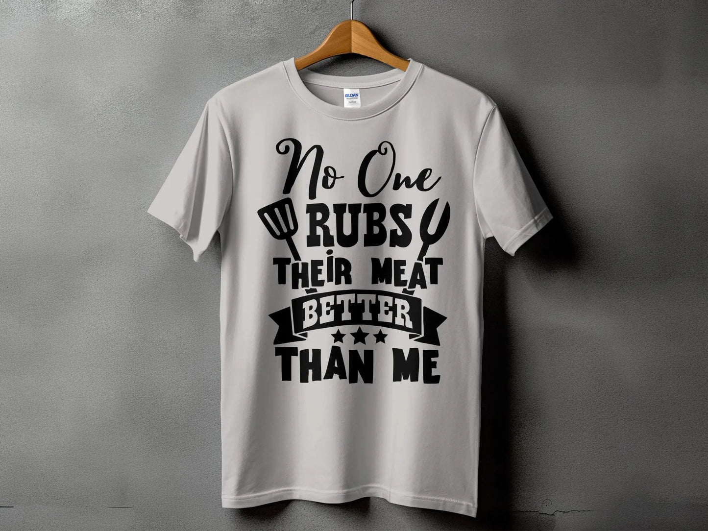 No One Rubs Better Than Me high-quality BBQ outdoor cooking tee-shirt - Creations Unlimited