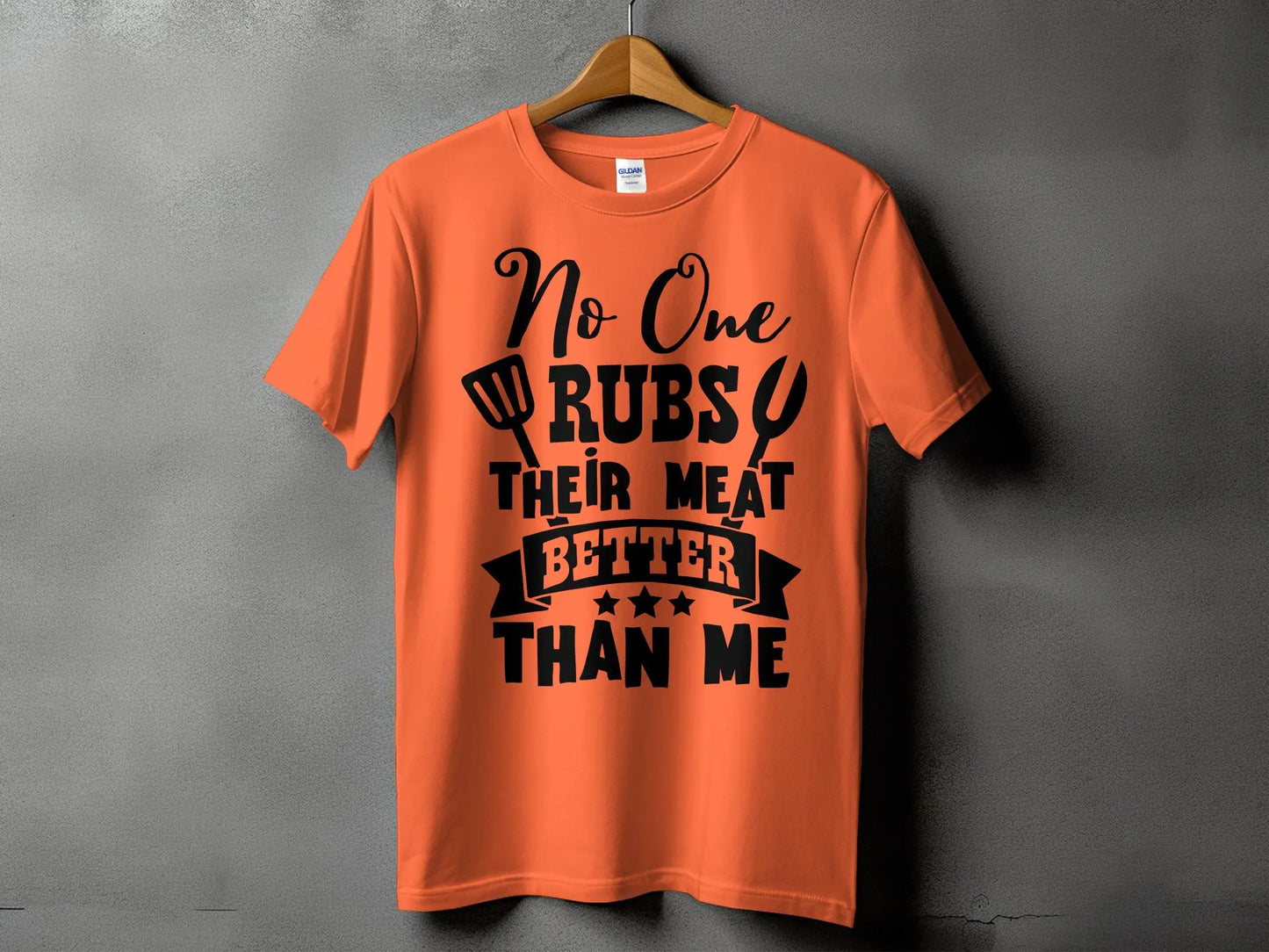 No One Rubs Better Than Me high-quality BBQ outdoor cooking tee-shirt - Creations Unlimited