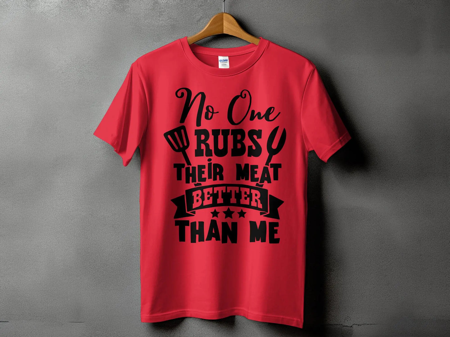 No One Rubs Better Than Me high-quality BBQ outdoor cooking tee-shirt - Creations Unlimited