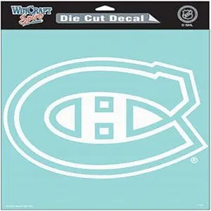 Wincraft NHL Montreal Canadiens WCR29627061 Perfect Cut Decals, 8" x 8" White WinCraft