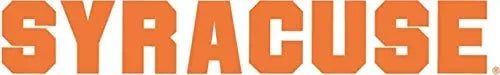 9 Inch Syracuse Text Letters University Orange SU Logo Removable Wall Decal Sticker Art NCAA Home Room Decor 9 by 2 Inches WiggleWalls