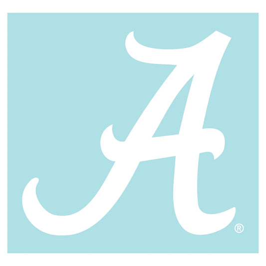 Alabama Crimson Tide Large White Auto Cornhole Decal Craftique