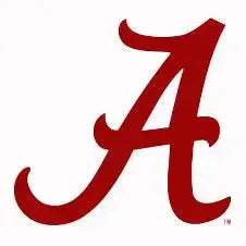 Alabama Crimson Tide Large White Auto Cornhole Decal Craftique