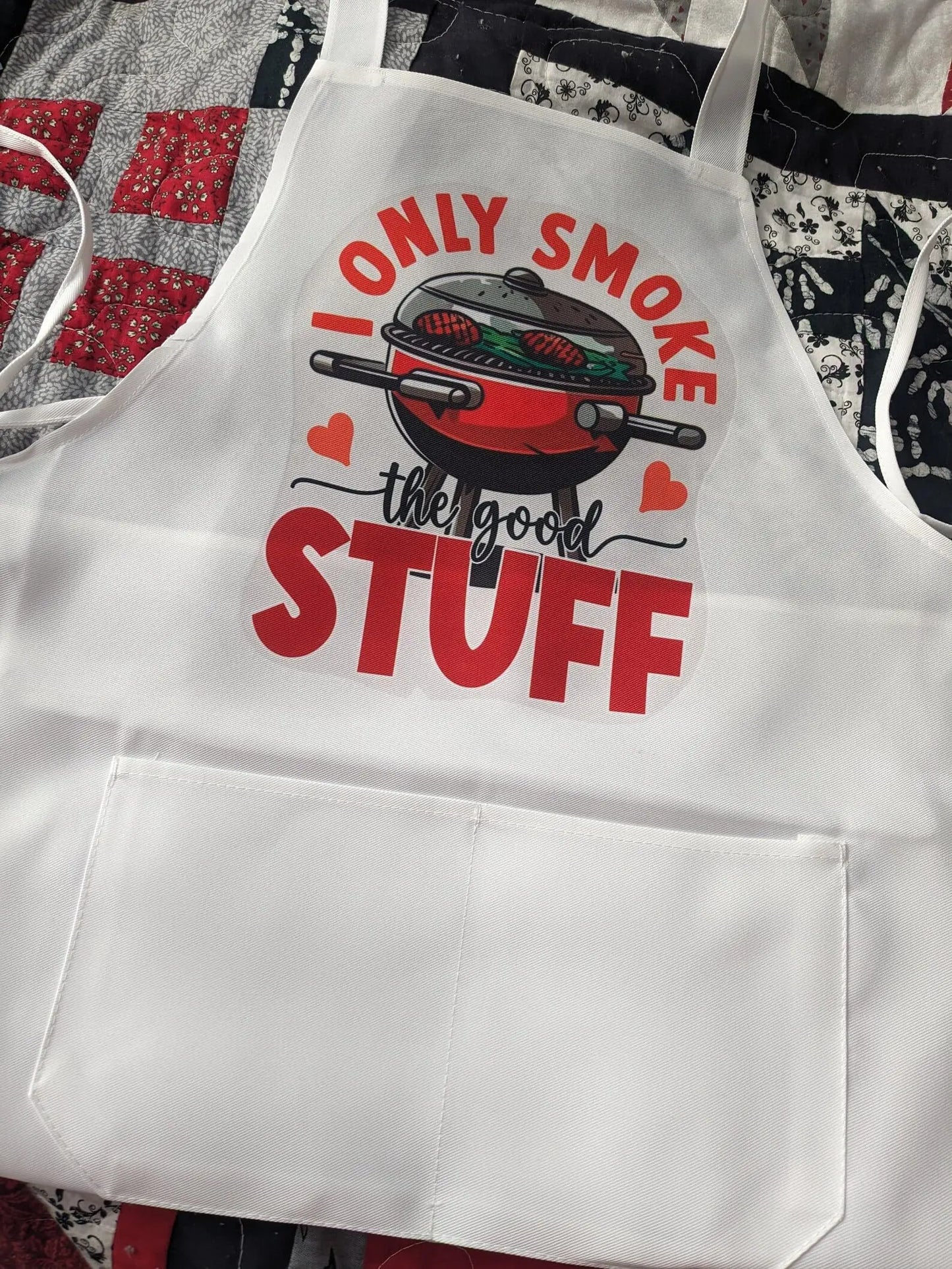 Apron I Only Smoke The Good Stuff Kitchen Gift Creative Fun Apparel BBQ Ware Generic