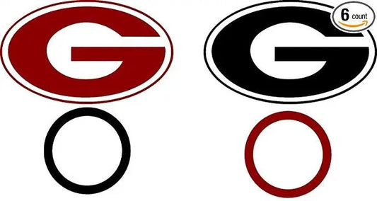 Atlanta Georgia Bulldogs Cornhole Decals - 2 Cornhole Decals Vinyl Decals Free Decals Creations Unlimited