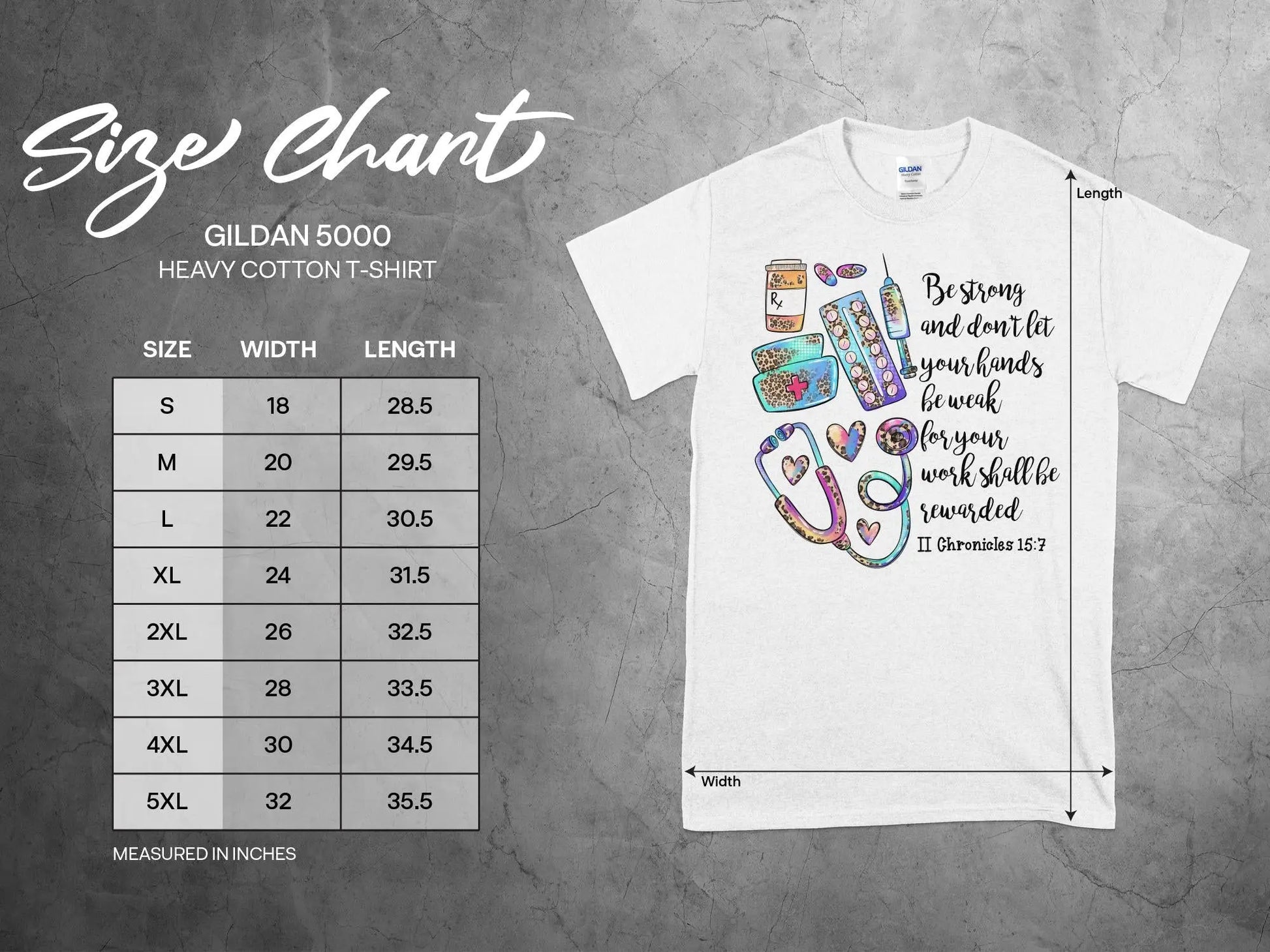 Be Strong Nurse, Future Nurse Gift Idea, Nursing School Student Grad, RN LPN, Nurse Life, Funny Nurse Quality Gilden Tee - Creations Unlimited