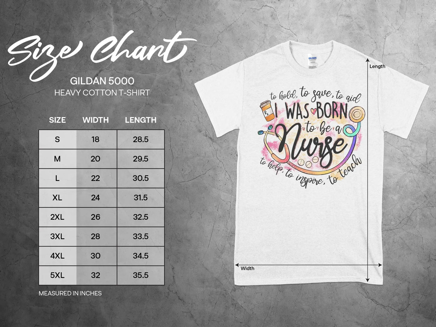 Born To Be Nurse, Future Nurse Gift Idea, Nursing School Student Grad, RN LPN, Nurse Life, Funny Nurse Quality Gilden Tee - Creations Unlimited