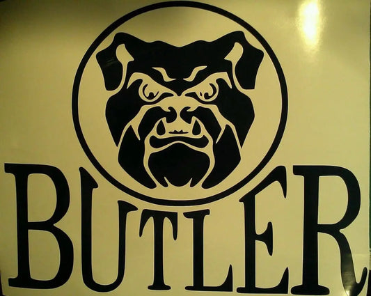 Buttler Bulldogs Cornhole Decals - 2 Cornhole Decals 2 Free Hole Circles Creations Unlimited