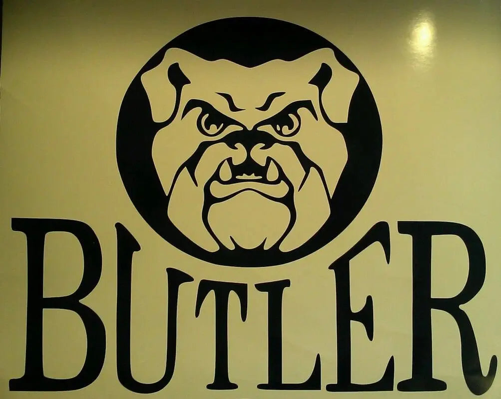 Buttler Bulldogs Cornhole Decals - 2 Cornhole Decals Creations Unlimited