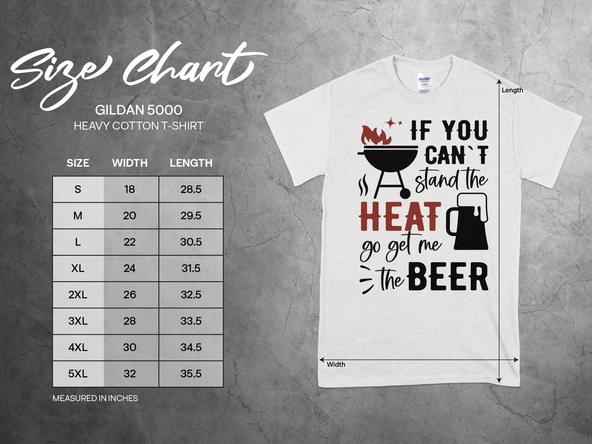 Can't Stand The Heat Funny Apparel Tee Shirt BBQ Wear Great for Your BBQ Cookouts - Creations Unlimited