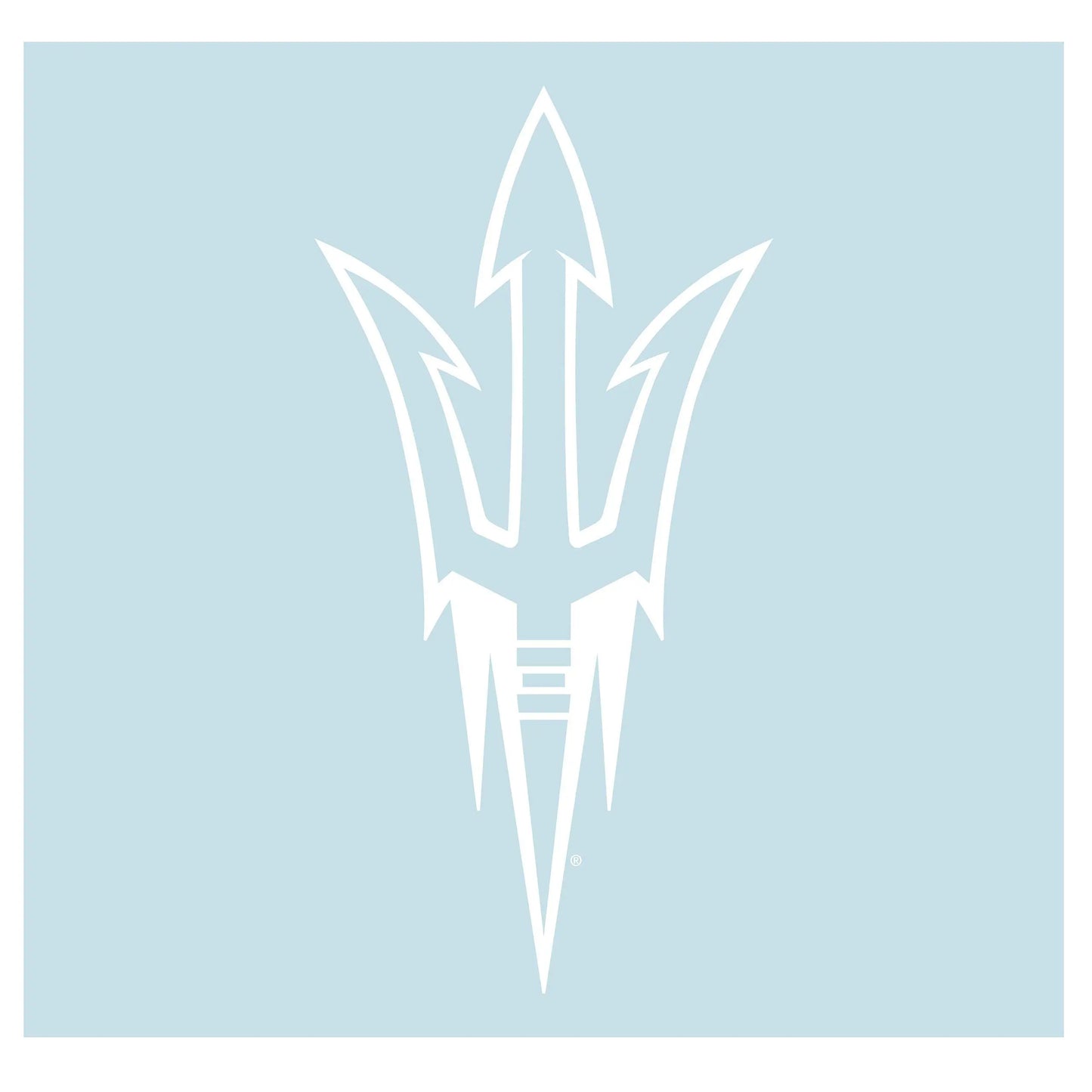 Craftique Arizona State Sun Devils Decal (WHT Pitchfork Decal (3",4",6",12",18"), 12 in) Craftique