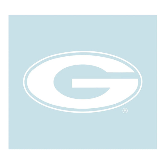 Craftique Georgia Bulldogs, Large Vinyl Decal, Cornhole, White Craftique