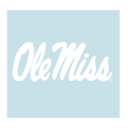 Craftique Mississippi Decal (WHT OLE MISS DECAL (3",4",6",12",18"), 12 in) Craftique
