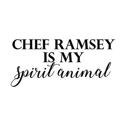 Decal Serpent Chef Ramsey is My Spirit Animal Funny Parody Cooking Baking Kitchen Apron Decal Serpent