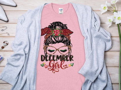 December Girl Birthday T- Makes a Great Gift Quality T- All Sizes and Colors Quality Gilden Tee - Creations Unlimited