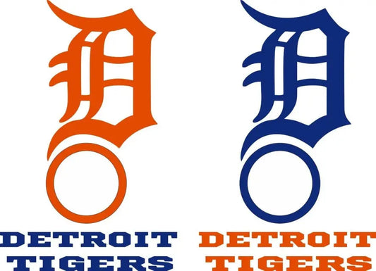 Detroit Tigers Cornhole Decals - 6 Cornhole Decals with Circles - 2 Free Window Decals Creations Unlimited