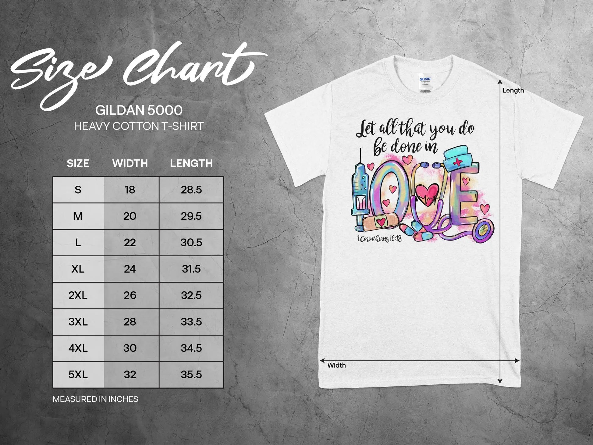 Done In Love Nurse, Future Nurse Gift Idea, Nursing School Student Grad, RN LPN, Nurse Life, Funny Nurse Quality Gilden Tee - Creations Unlimited