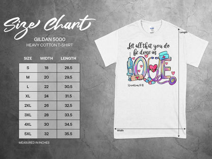 Done in Love Nurse, Future Nurse Gift Idea, Nursing School Student Grad, RN LPN, Nurse Life, Funny Nurse Quality Gilden Tee - Creations Unlimited