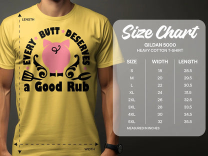 Every Butt Deserves high-quality BBQ outdoor cooking tee-shirt - Creations Unlimited