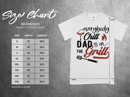 Everybody Chill Funny Apparel Tee Shirt BBQ Wear Great for Your BBQ Cookouts - Creations Unlimited