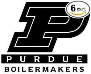 Cornhole Game Purdue Boilermakers Cornhole Decal Set - 6 Cornhole Decals - Free Window Decal (Black/Gold) Creations Unlimited