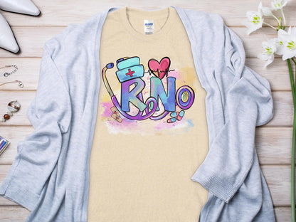 Heart Nurse, New Future Nurse Gift Idea, Nursing School Student Grad, RN LPN, Nurse Life, Funny Nurse Quality Gilden Tee. Support Your Nurses. - Creations Unlimited
