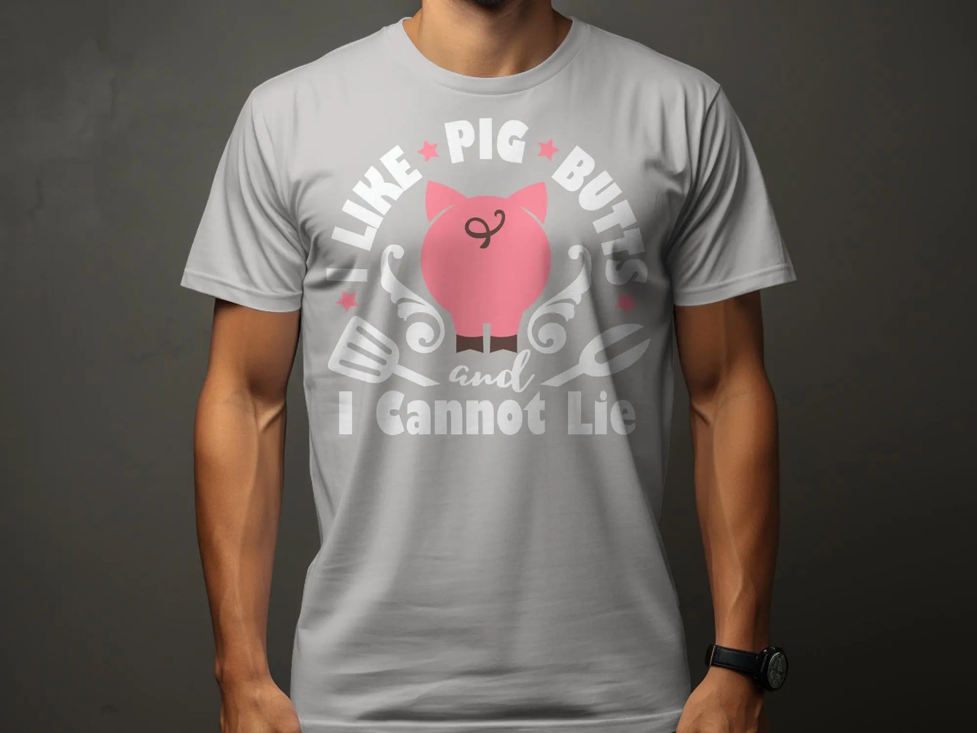 I Like Pig Butts high-quality BBQ outdoor cooking tee-shirt - Creations Unlimited