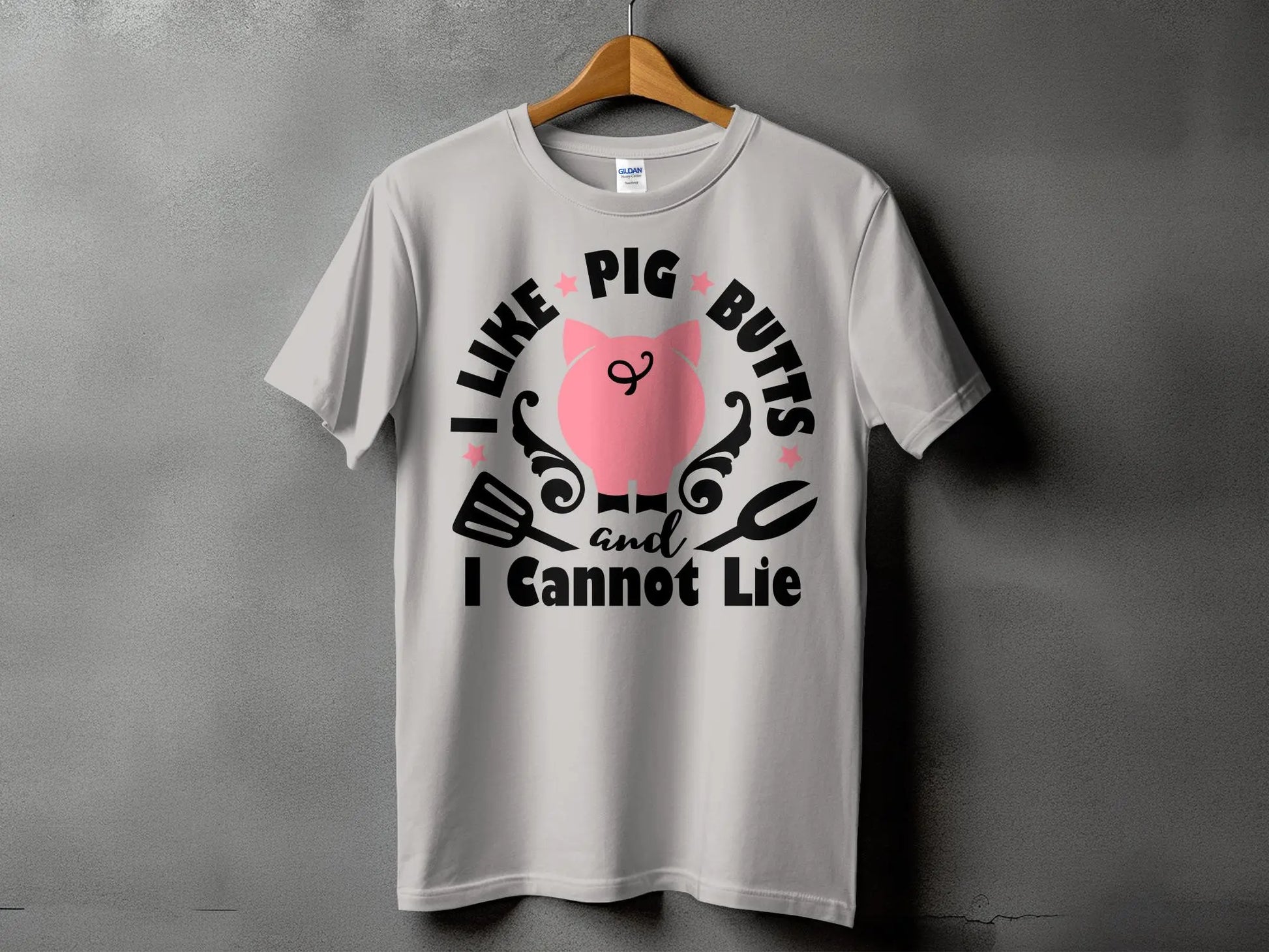 I Like Pig Butts high-quality BBQ outdoor cooking tee-shirt - Creations Unlimited