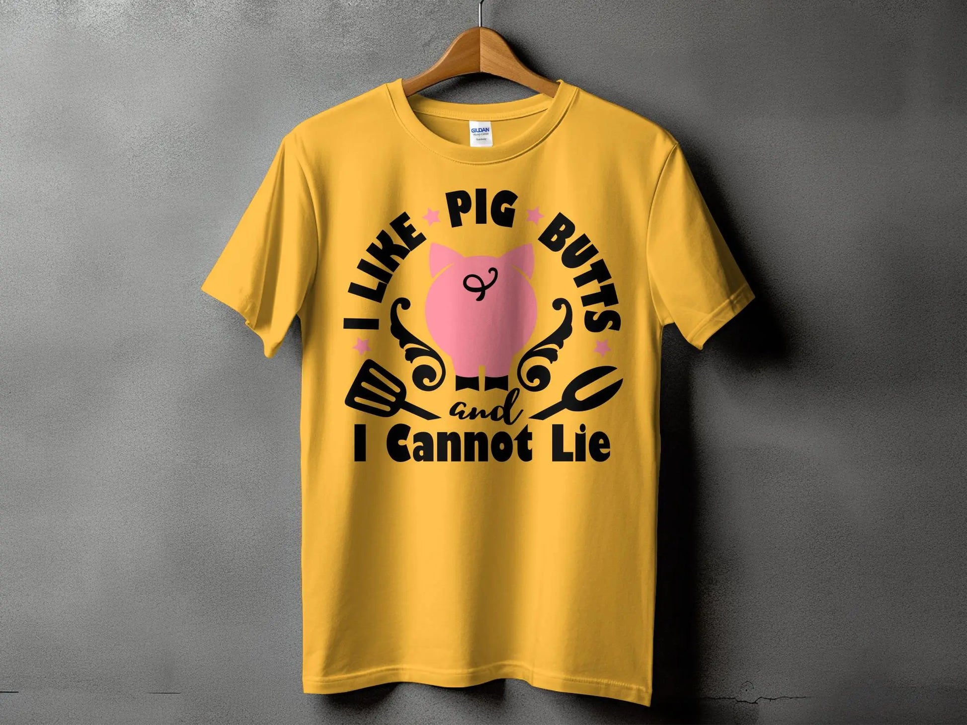 I Like Pig Butts high-quality BBQ outdoor cooking tee-shirt - Creations Unlimited