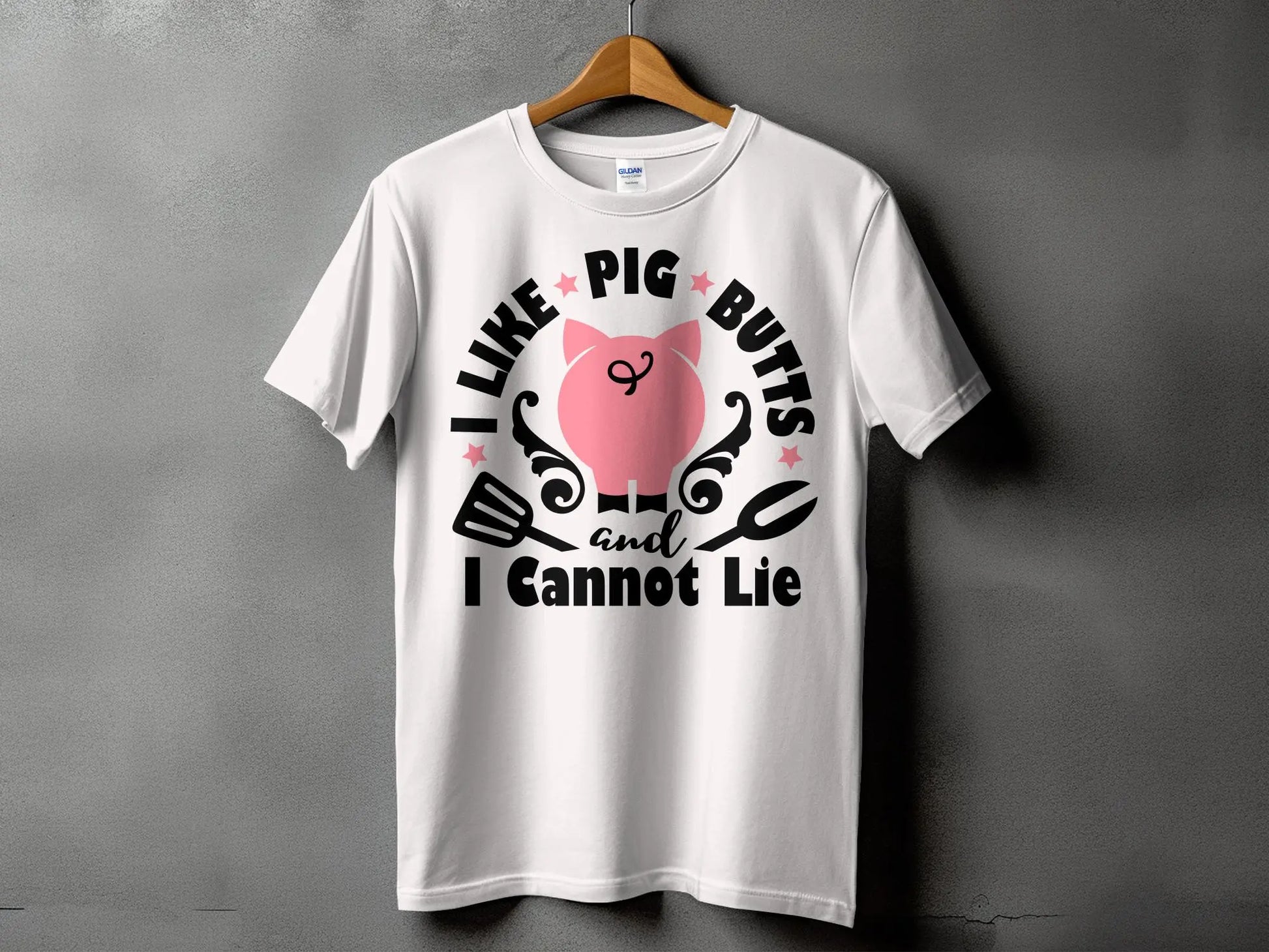 I Like Pig Butts high-quality BBQ outdoor cooking tee-shirt - Creations Unlimited