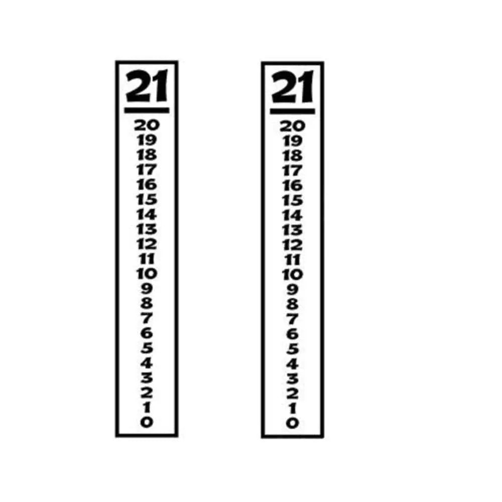 IParts Cornhole Scoreboard Vinyl Decals Set of 2 IParts