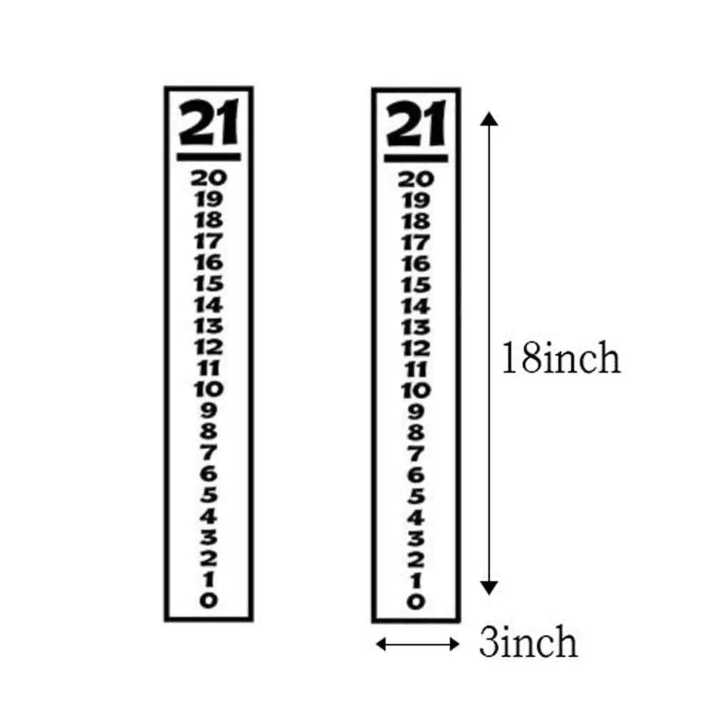 IParts Cornhole Scoreboard Vinyl Decals Set of 2 IParts