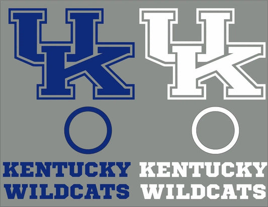 Kentucky Cornhole Decal Set - 6 Cornhole Decals Free Circles Creations Unlimited