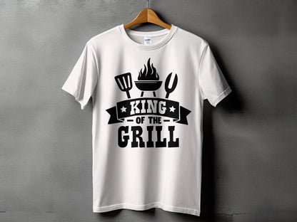 King of the Grill high-quality BBQ outdoor cooking tee-shirt - Creations Unlimited