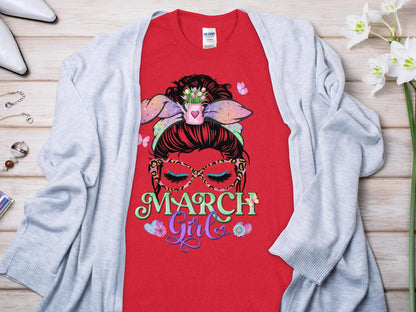 March Girl Birthday T- Makes a Great Gift Quality T- All Sizes and Colors Quality Gilden Tee - Creations Unlimited