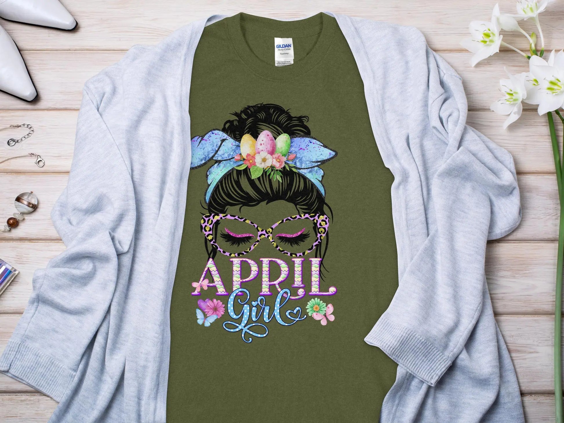 May Girl Birthday T- Makes a Great Gift Quality T- All Sizes and Colors Quality Gilden Tee - Creations Unlimited