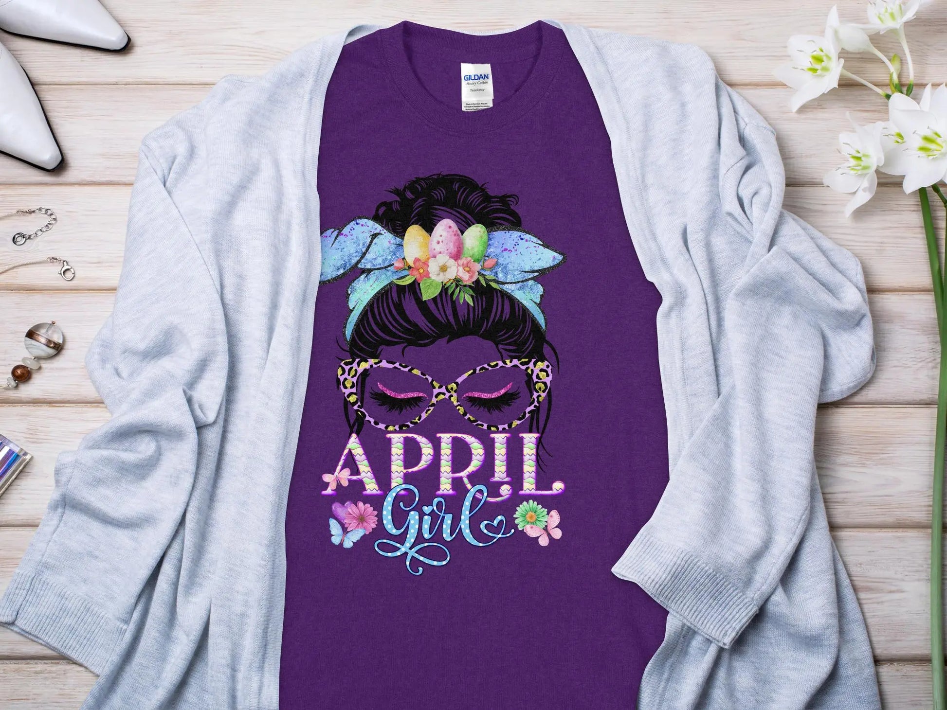 May Girl Birthday T- Makes a Great Gift Quality T- All Sizes and Colors Quality Gilden Tee - Creations Unlimited