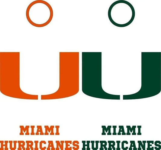 Miami Hurricanes Cornhole Set of 8 Vinyl Decals Cornhole Boards Free Decals Oracal