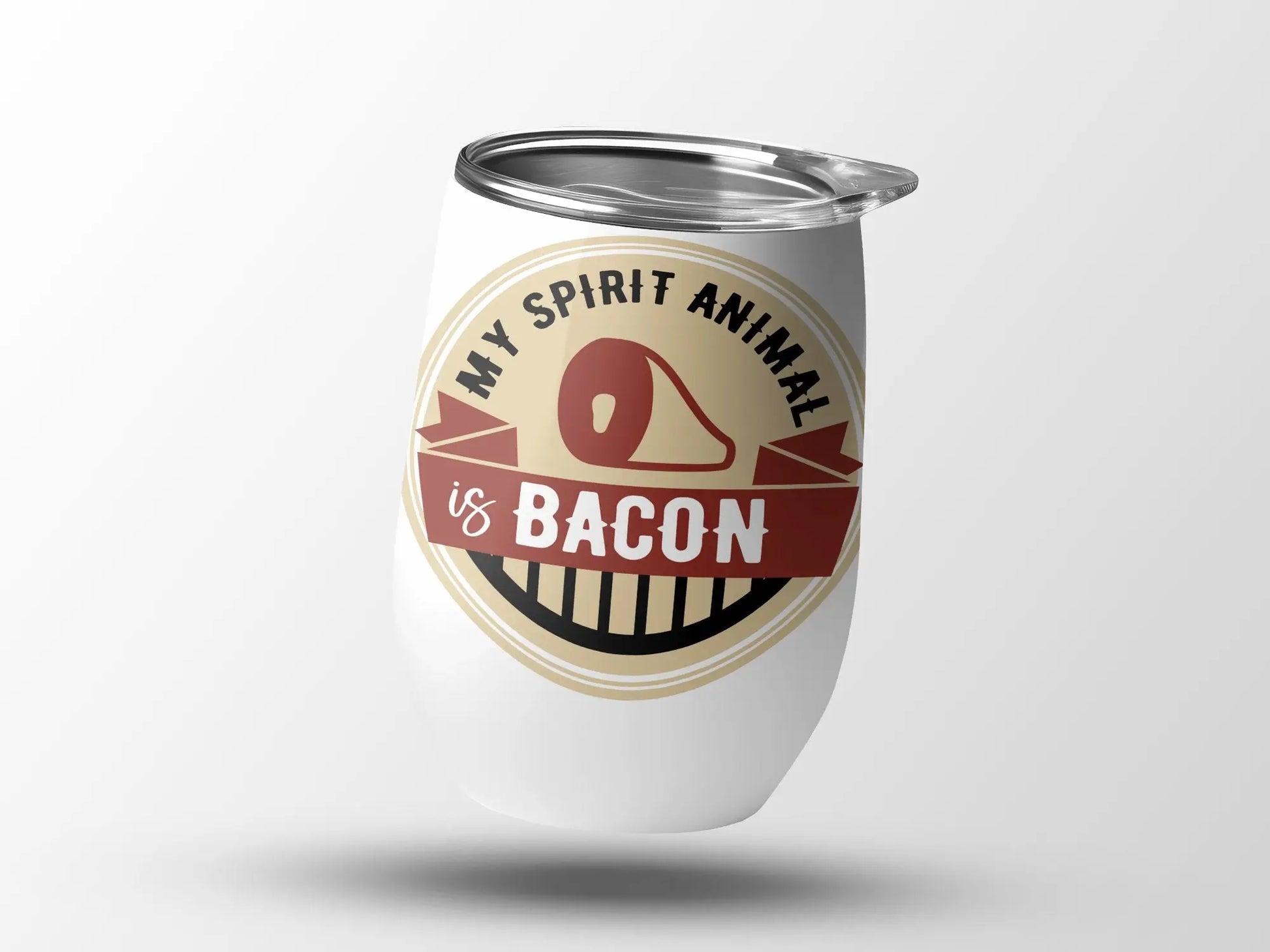 My Animal Spirt Funny Apparel BBQ Wear Great for Your BBQ Cookouts 12 0z Wine Tumbler - Creations Unlimited