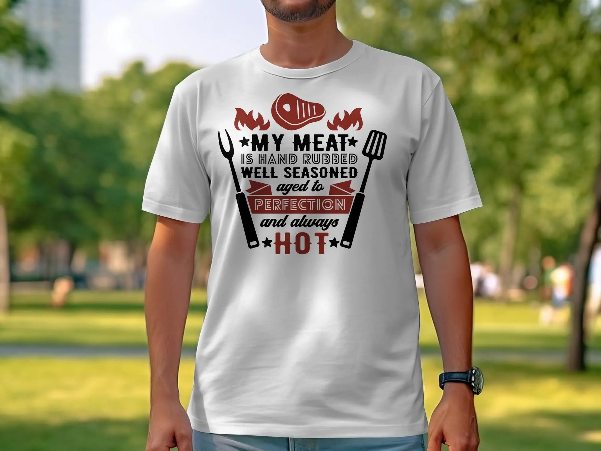 My Meat Funny Apparel Tee Shirt BBQ Wear Great for Your BBQ Cookouts - Creations Unlimited