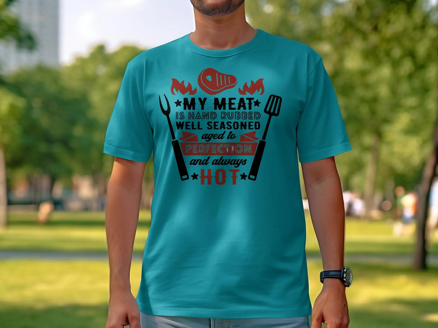 My Meat Funny Apparel Tee Shirt BBQ Wear Great for Your BBQ Cookouts - Creations Unlimited