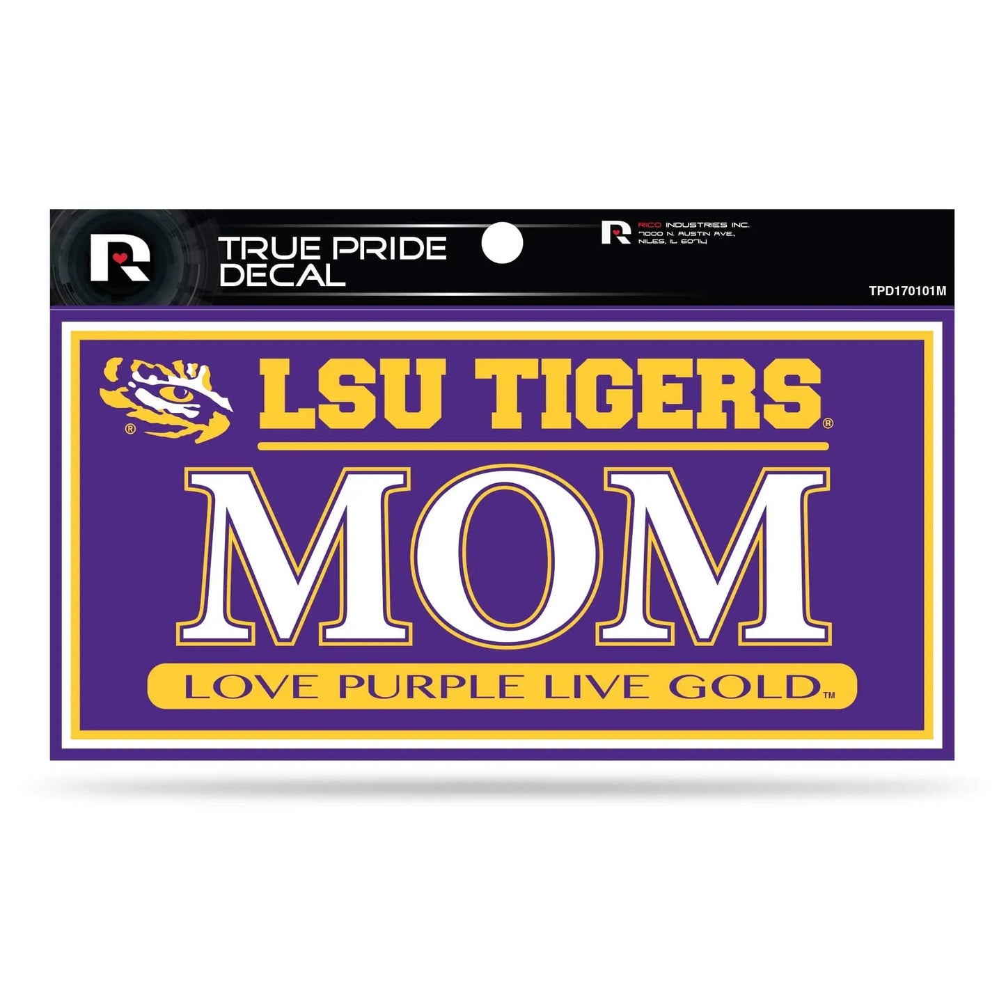 NCAA Rico Industries True Pride Family Member Decal, 4 x 6-inches, LSU Tigers Rico Industries