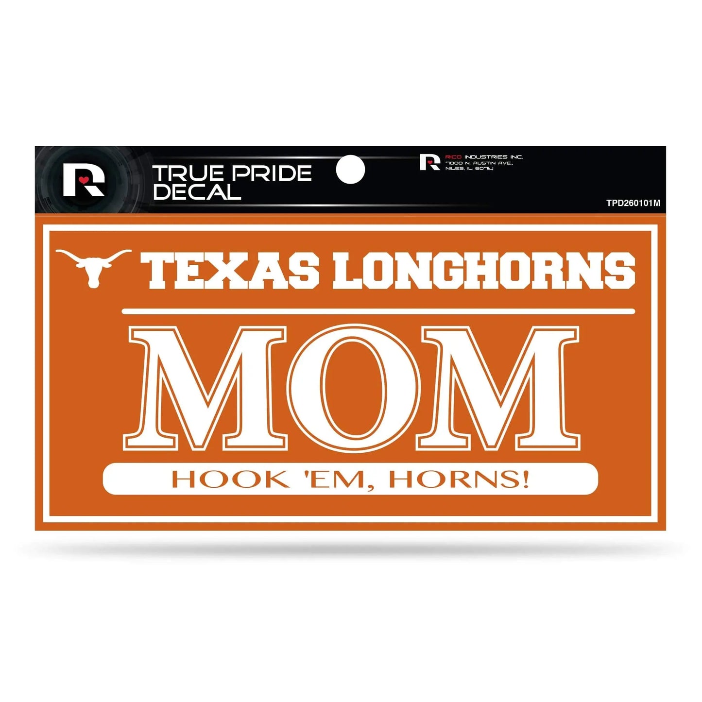 NCAA Rico Industries True Pride Family Member Decal, 4 x 6-inches, Texas Longhorns Rico Industries