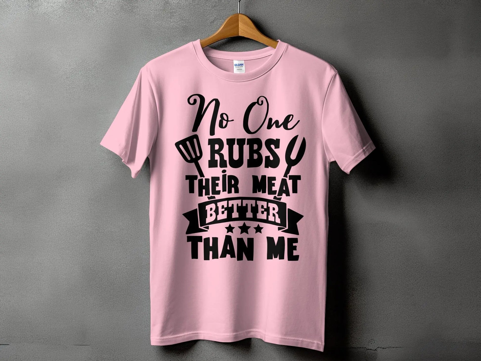 No One Rubs Better Than Me high-quality BBQ outdoor cooking tee-shirt - Creations Unlimited